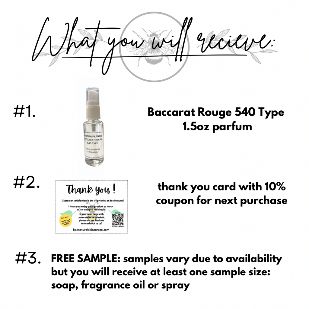 Baccarat Rouge 540 Type Parfum