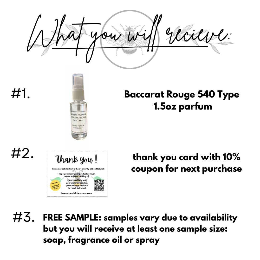 Baccarat Rouge 540 Type Parfum