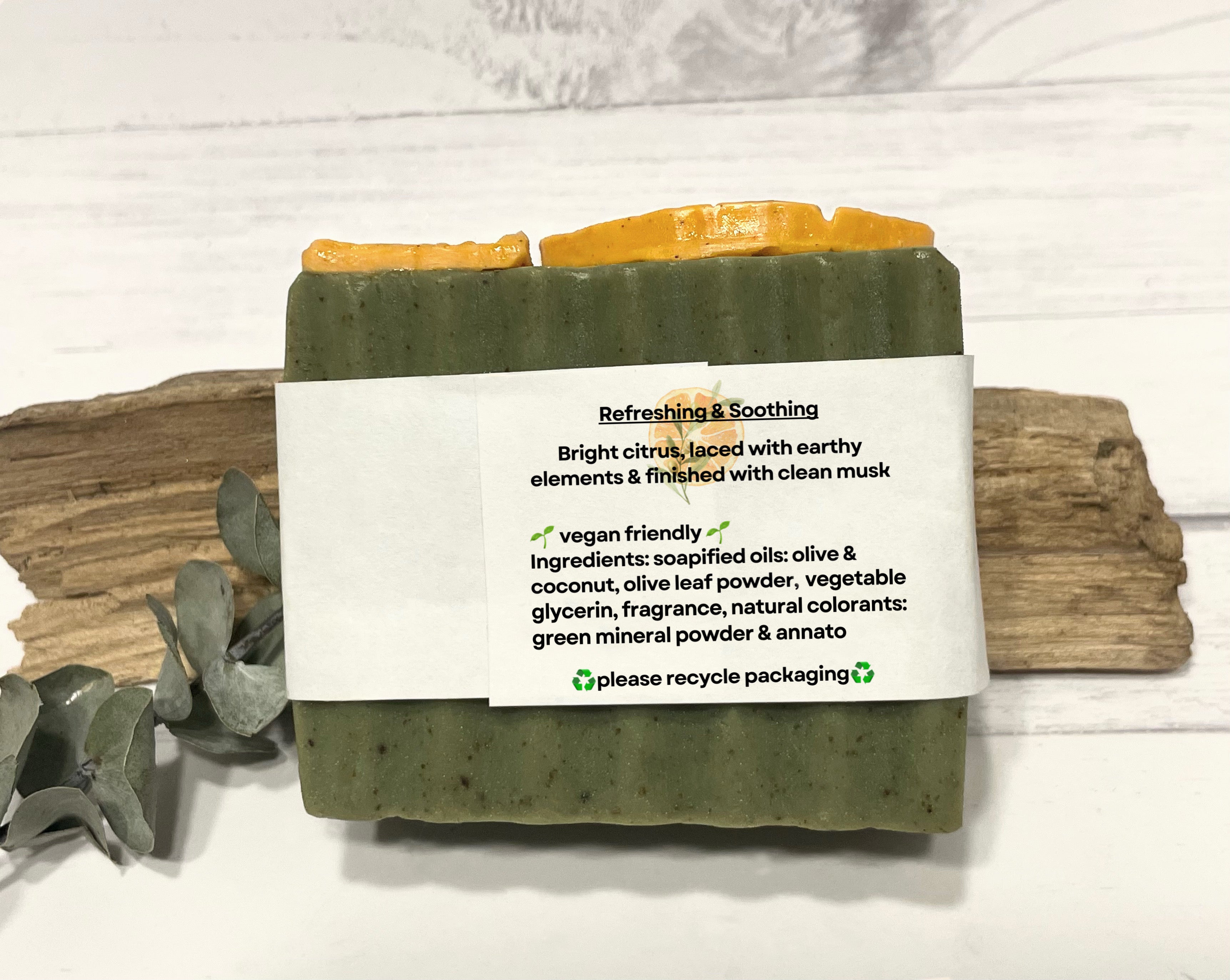 Olive Oil & Bergamot Soap- Vegan Friendly 🌱