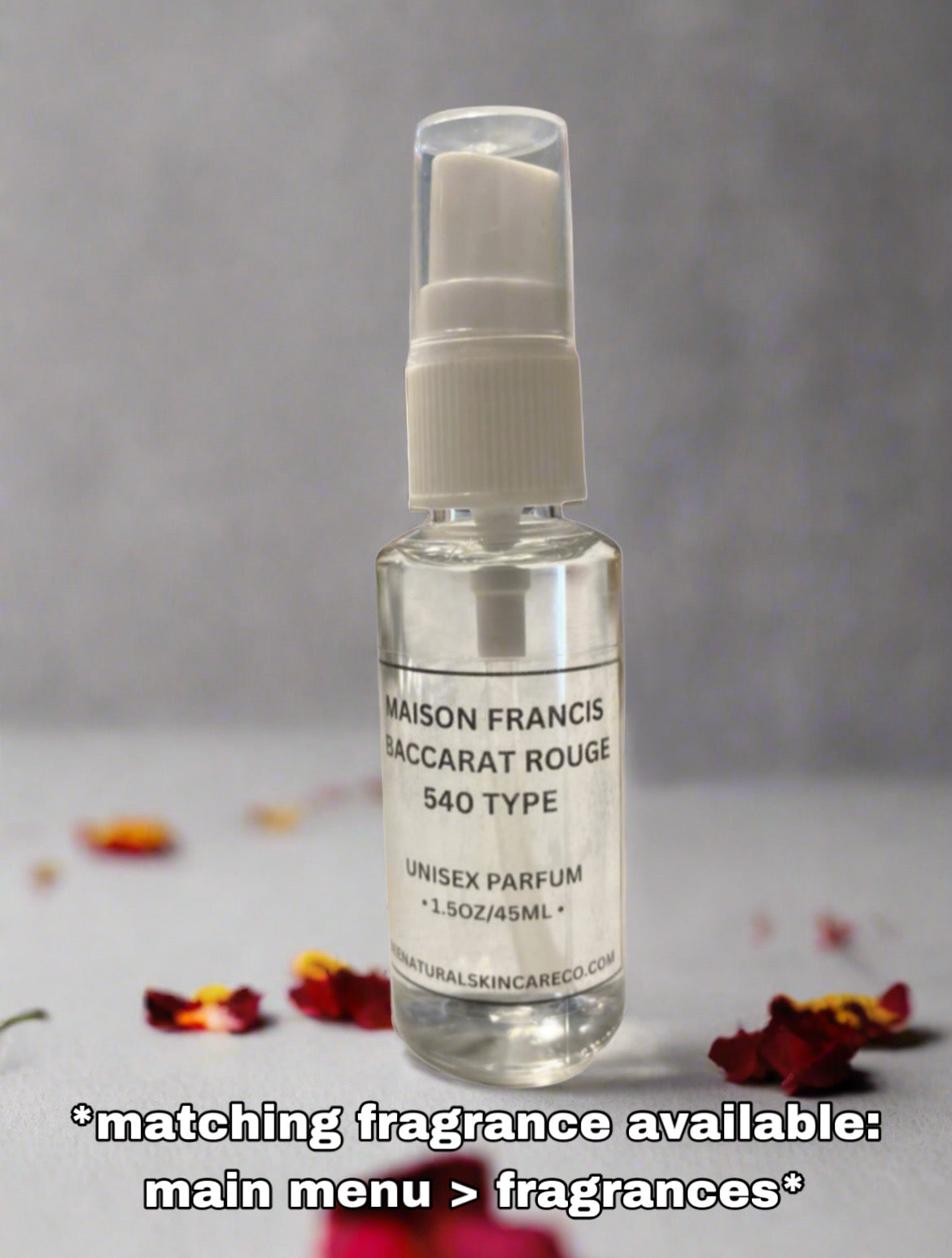 Baccarat Rouge Type Coconut & Rose Petal Powder Parfum Soap